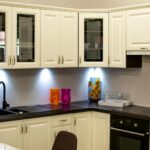 white kitchen cabinet