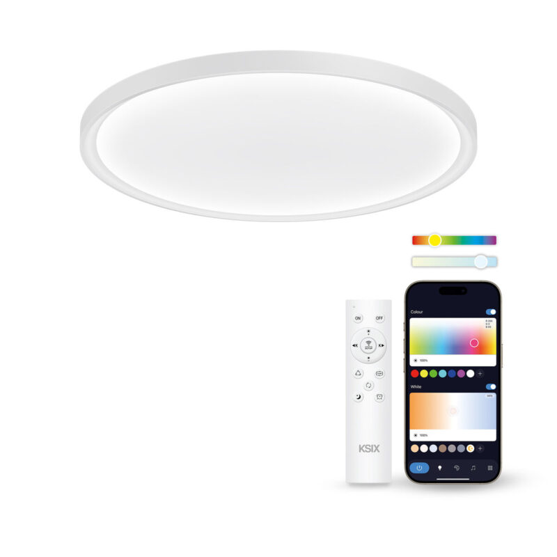 S1906993_0 Plafón LED KSIX SmartLED KSIX Halo 2 Blanco Plástico 25 W (3000k - 6500k) (6500 K)