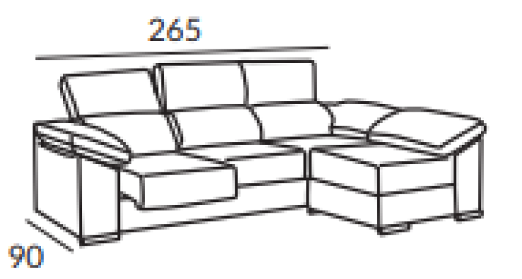 Sofa Chaiselongue – Paris