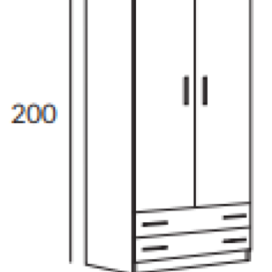 Group 37 Armario 2 puertas – 2 cajones