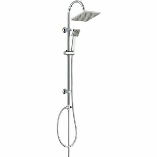 Columna de Ducha Rousseau Soto Gris Chrome Metal 22 mm 73 x 73 mm