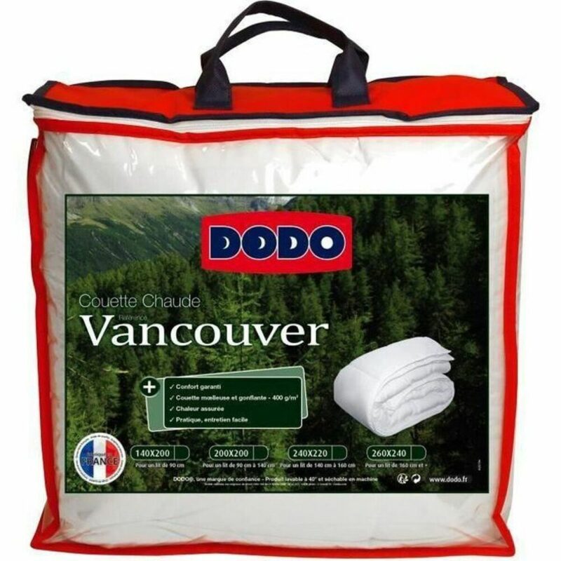 S7105595_0 Relleno Nórdico DODO Vancouver Blanco 400 g /m² 200 x 200 cm
