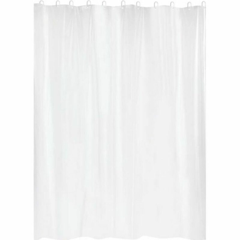 S7169799_0 Cortina de Ducha Gelco Blanco PVC PEVA 180 x 200 cm