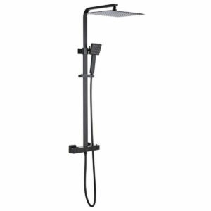 Columna de Ducha Oceanic Negro ABS 30 mm 30 cm 150 mm