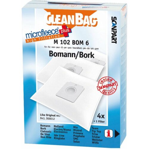 Bolsa de Recambio para Aspiradora Scanpart M 102 BOM 6 BOMANN BORK 4UD