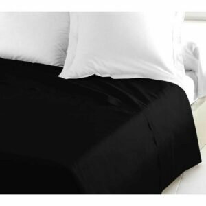 S7136576_0 Sábana Encimera Lovely Home Negro 240 x 300 cm (Cama doble)