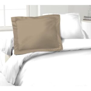 Funda de almohada Lovely Home Beige 50 x 70 cm 100 % algodón (2 Unidades)