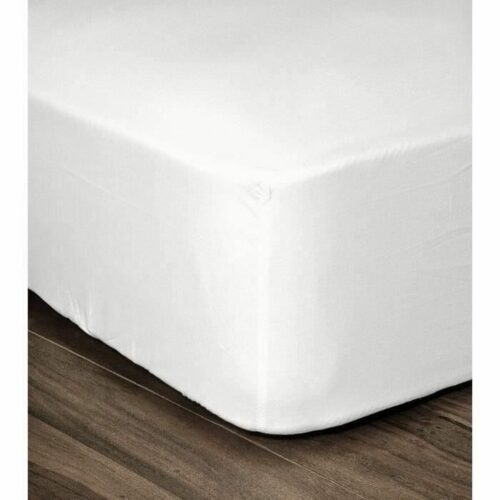 Sábana Bajera Lovely Home Blanco Cama doble 160 x 200 cm 100 % algodón