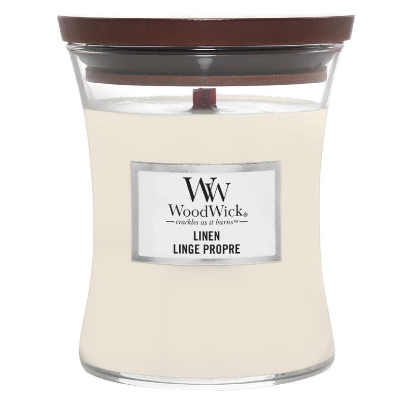 Vela Perfumada Woodwick Core Medium Linen