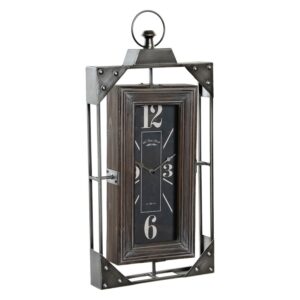 S3016628_0 Reloj de Pared DKD Home Decor Loft Madera Hierro (29 x 6.5 x 61 cm)