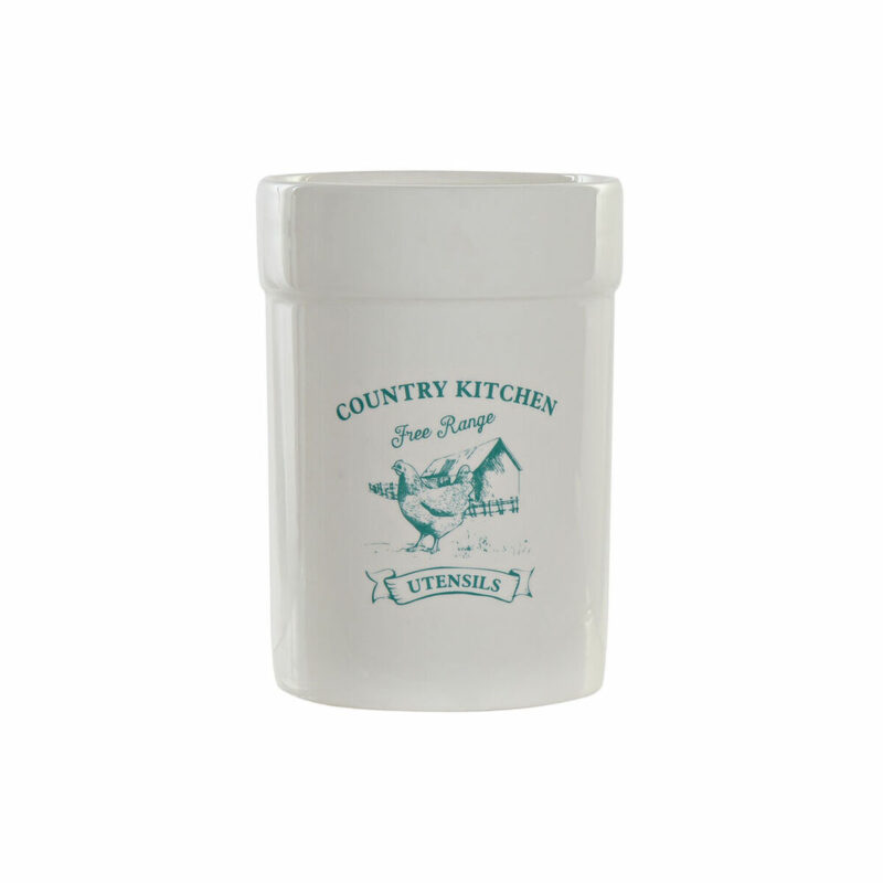 Bote para Utensilios de Cocina DKD Home Decor Dolomita 12,5 x 12,5 x 17,5 cm