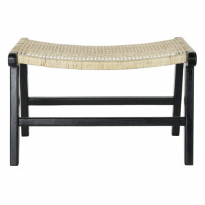 S3015968_0 Banqueta DKD Home Decor 8424001823192 65 x 47 x 40 cm Natural Teca Negro