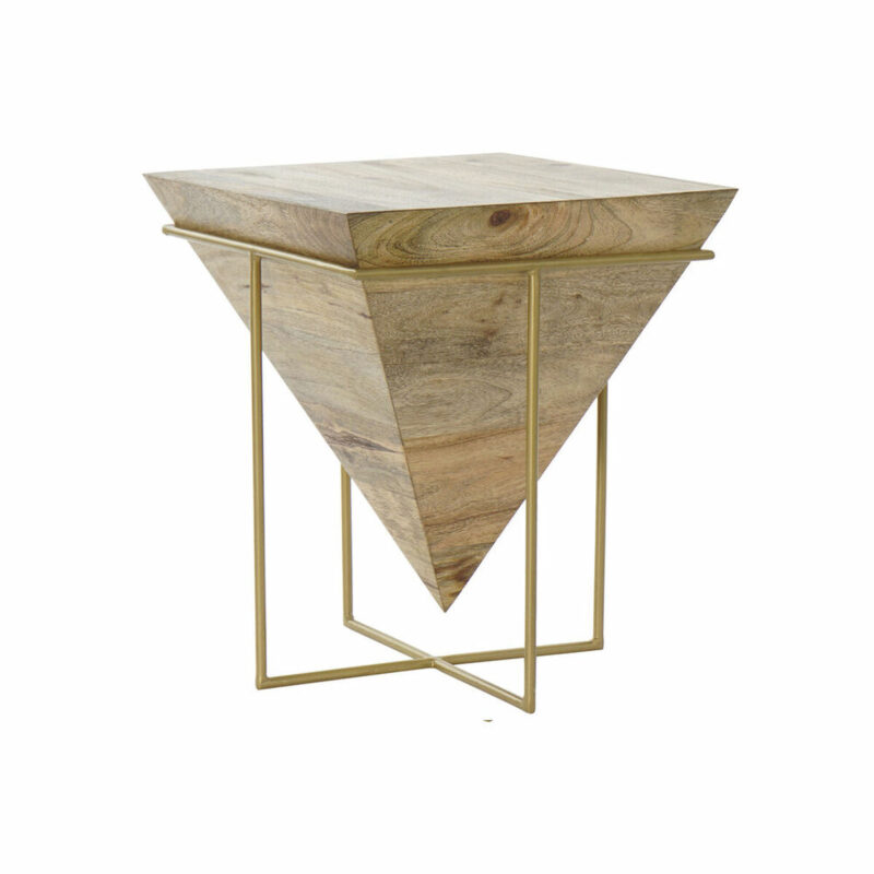 S3023441_0 Mesa auxiliar DKD Home Decor Metal Madera de mango (40 x 40 x 45 cm)