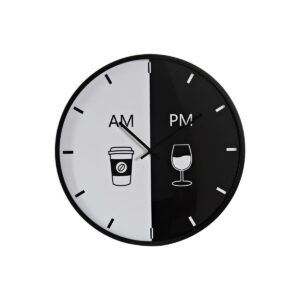 S3037665_0 Reloj de Pared DKD Home Decor Blanco Negro Metal Moderno 60 x 4 x 60 cm (2 Unidades)