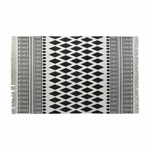 Alfombra DKD Home Decor Negro Blanco (120 x 180 x 0,7 cm)