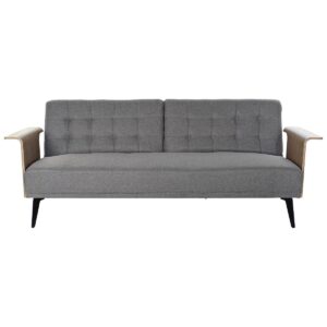 Sofá Cama DKD Home Decor Marrón Gris Metal Urbano 203 x 87 x 81 cm