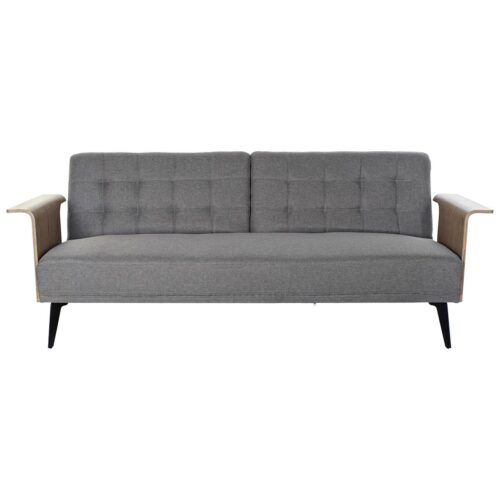 Sofá Cama DKD Home Decor Marrón Gris Metal Urbano 203 x 87 x 81 cm