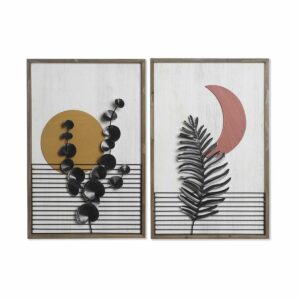 S3028421_0 Cuadro DKD Home Decor 51 x 3 x 76,5 cm Luna Escandinavo (2 Unidades)