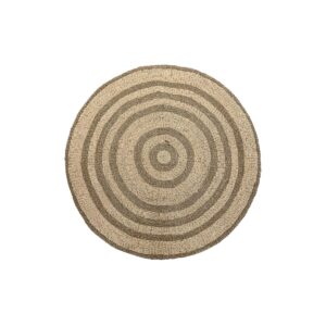 Alfombra DKD Home Decor Beige Marrón (150 x 1 x 150 cm)