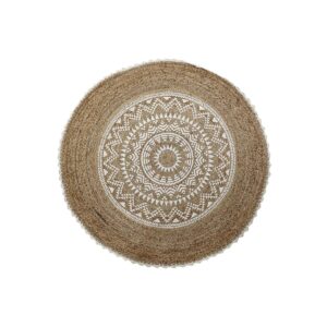 S3038200_0 Alfombra DKD Home Decor Marrón Mandala (200 x 200 x 0,75 cm)