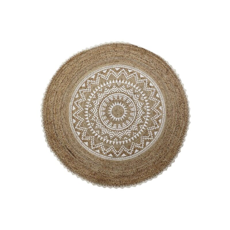 S3038200_0 Alfombra DKD Home Decor Marrón Mandala (200 x 200 x 0,75 cm)