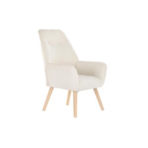 Sillón DKD Home Decor Crema Natural 65 x 75 x 96 cm