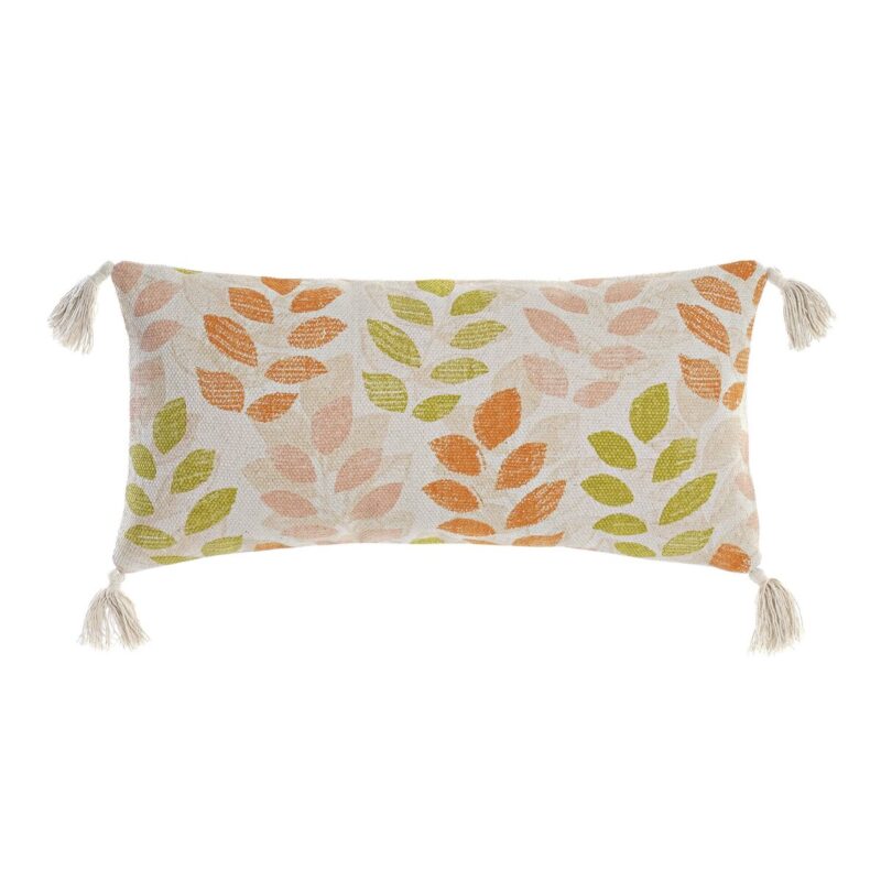 S3038290_0 Cojín DKD Home Decor 60 x 10 x 30 cm Beige Multicolor Flores