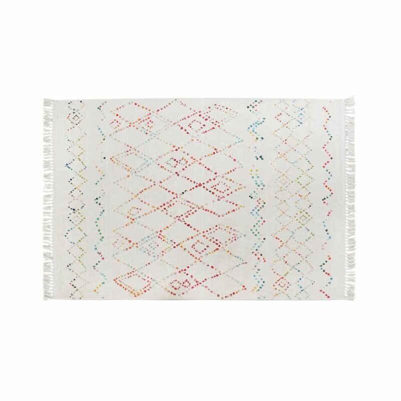 Alfombra DKD Home Decor Blanco Multicolor (120 x 180 x 0,7 cm)