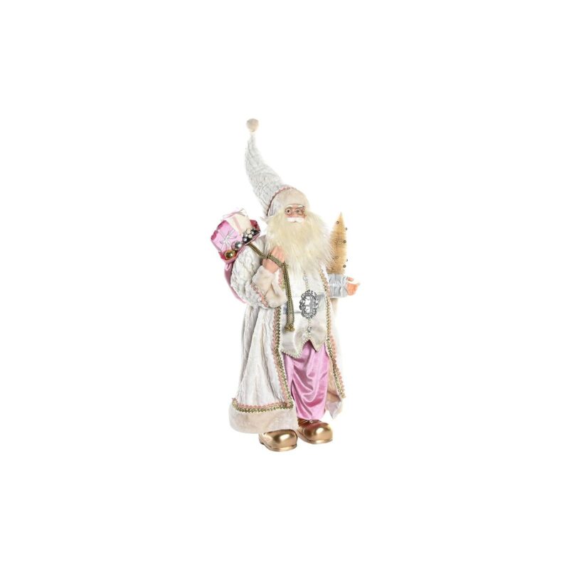 Figura Decorativa DKD Home Decor Papá Noel Poliéster PVC (45 x 34 x 83 cm)