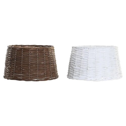 S3035326_0 Faldón de árbol de Navidad DKD Home Decor Mimbre (39 x 39 x 22 cm) (2 Unidades)