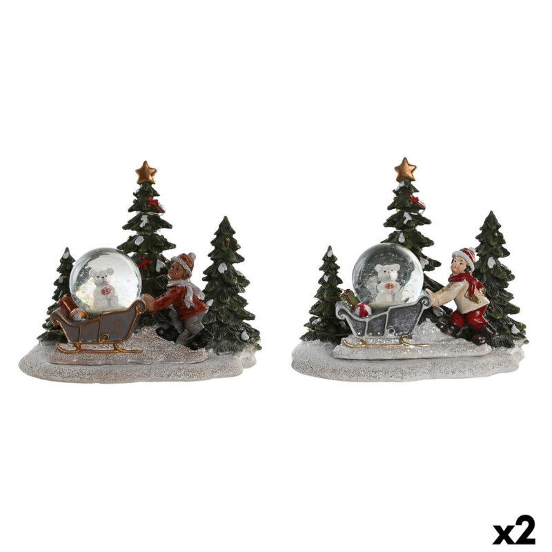 S3035485_0 Adorno Navideño DKD Home Decor Resina (16 x 12,5 x 14,5 cm) (2 Unidades)