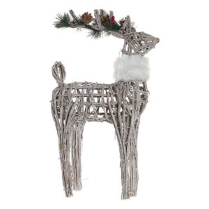 S3035862_0 Adorno Navideño DKD Home Decor Blanco Reno 33 x 14 x 60 cm