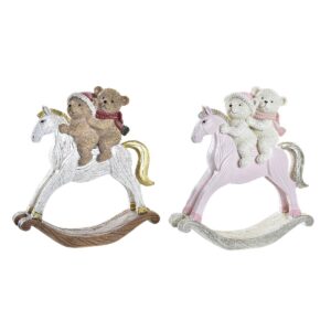 Adorno Navideño DKD Home Decor Resina (14 x 4,5 x 15 cm) (2 Unidades)