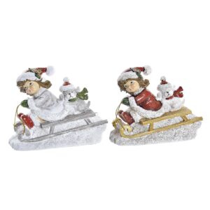 S3035909_0 Adorno Navideño DKD Home Decor Resina (13 x 6 x 10,5 cm) (2 Unidades)