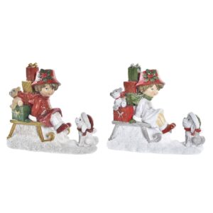 S3035910_0 Adorno Navideño DKD Home Decor Resina (14,5 x 7 x 12,5 cm) (2 Unidades)