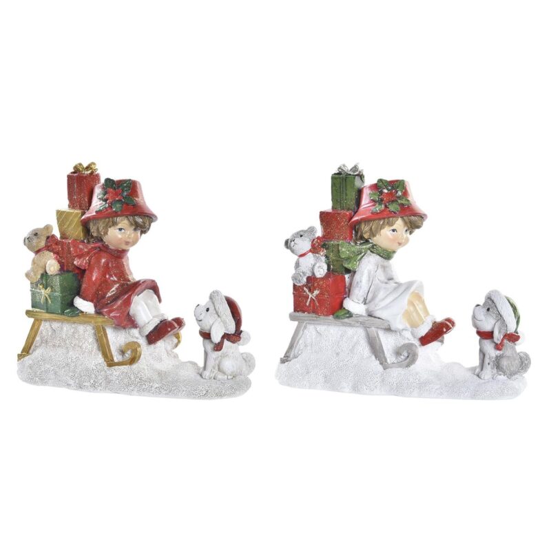 S3035910_0 Adorno Navideño DKD Home Decor Resina (14,5 x 7 x 12,5 cm) (2 Unidades)