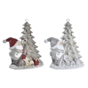 Adorno Navideño DKD Home Decor Árbol Resina (15 x 10 x 18 cm) (2 Unidades)