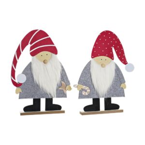 S3035998_0 Adorno Navideño DKD Home Decor MDF Fieltro (34 x 6 x 64 cm) (2 Unidades)