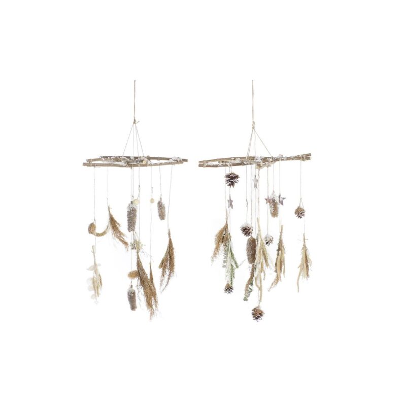 S3036095_0 Adorno Navideño DKD Home Decor Madera (2 Unidades) (41 x 41 x 40 cm)