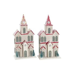 S3036201_0 Adorno Navideño DKD Home Decor Casa MDF (13 x 8 x 28 cm) (2 Unidades)