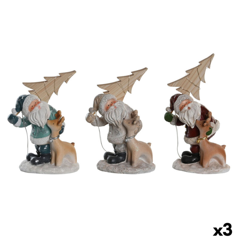 S3036304_0 Adorno Navideño DKD Home Decor Resina (18 x 11 x 23,5 cm) (3 Unidades)