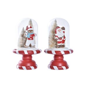 S3036354_0 Adorno Navideño DKD Home Decor Resina (13,5 x 13,5 x 23,5 cm) (2 Unidades)