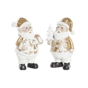 Adorno Navideño DKD Home Decor Resina Papá Noel (8 x 6 x 13,5 cm) (2 Unidades)
