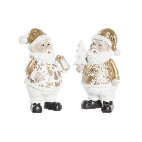 Adorno Navideño DKD Home Decor Resina Papá Noel (8 x 6 x 13,5 cm) (2 Unidades)