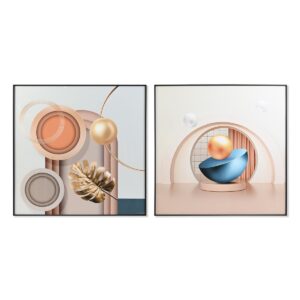 S3028608_0 Cuadro DKD Home Decor Aluminio Madera MDF 80 x 3 x 80 cm