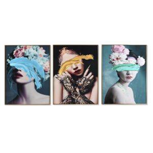 Cuadro DKD Home Decor Aluminio Madera MDF 60 x 3 x 80 cm