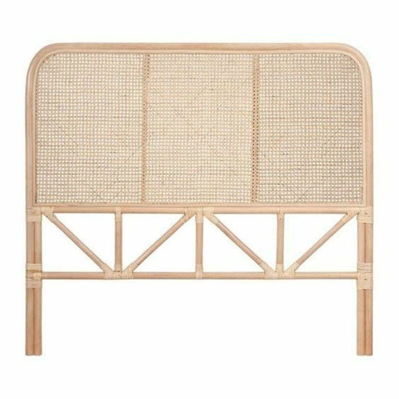 Cabecero de Cama DKD Home Decor Natural Ratán 178 x 4 x 128 cm