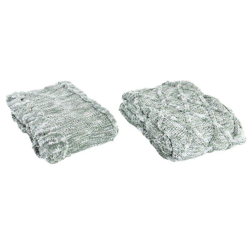 S3038500_0 Cubrecamas DKD Home Decor Verde 150 x 125 x 1 cm (2 Unidades)