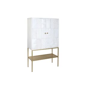 Aparador DKD Home Decor Blanco Dorado Metal Madera de mango 91 x 44 x 152 cm