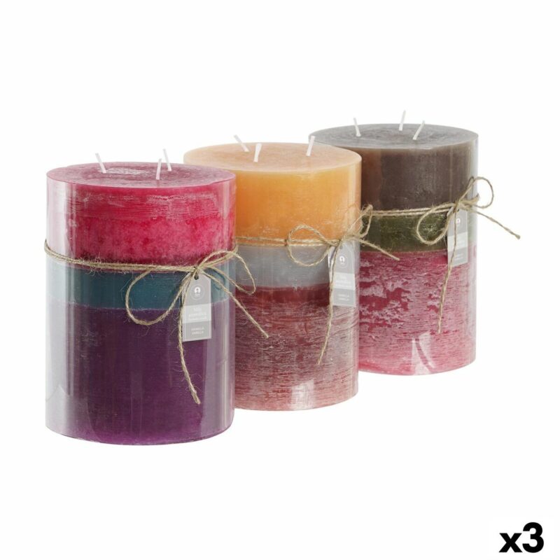 S3041675_0 Vela DKD Home Decor Azul Marrón Verde 14,5 x 14,5 x 20 cm (3 Unidades)